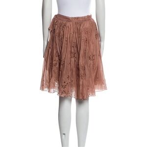 Chloe Elegant Pink Floral Skirt